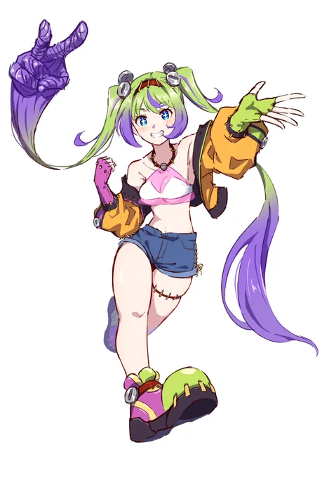 OCフランケンのフランちゃん #オリジナルキャラクター  #ハロウィン 