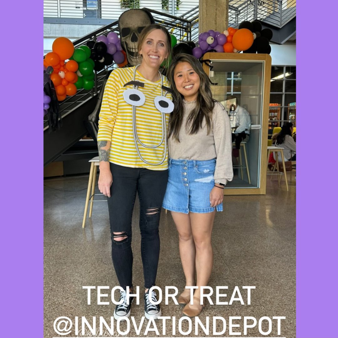 🎃 What a spook-tacular evening at @innovationdepot Innovation Depot's 'Tech or Treat'! 🕸️It was the perfect start to Hallo-weekend. 👻 Also, check out the friend who stopped by. 👨‍🚀