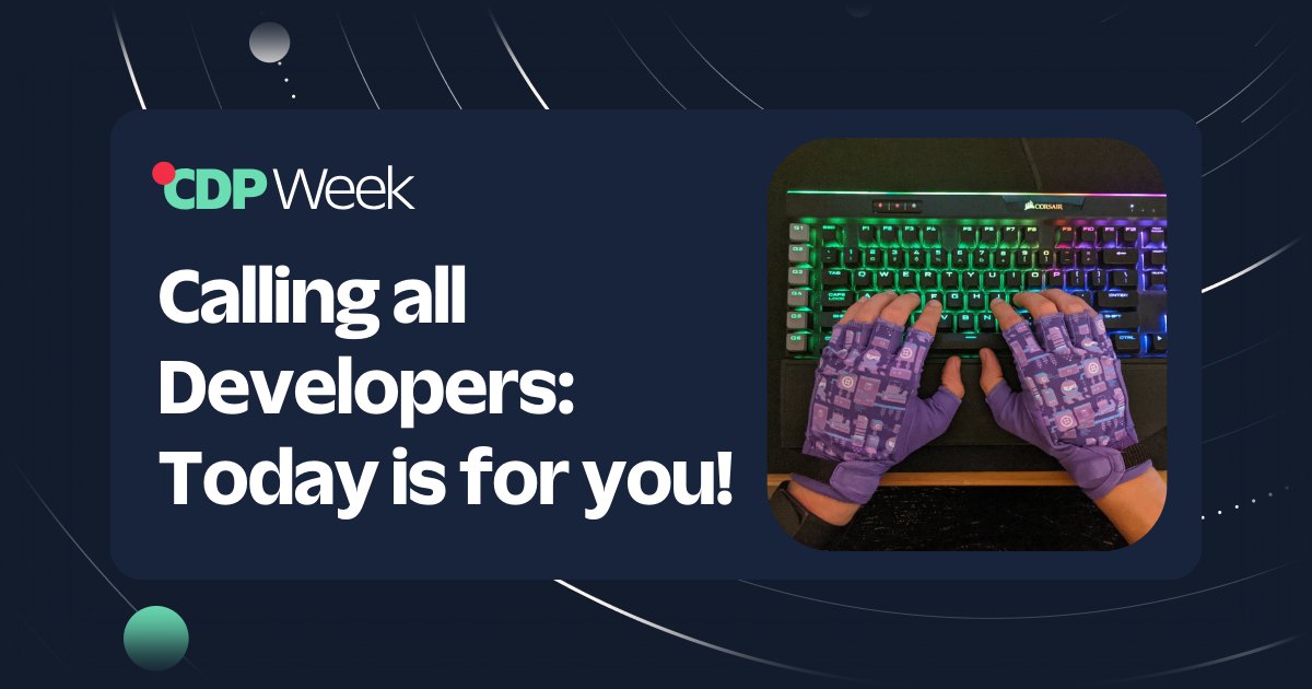Developers, come join us today at CDP Week and explore the future of AI and hear about an exciting opportunity we're excited d to announce in partnership with our friends at Devpost, Databricks, and AWS. Register now → bit.ly/47kpdLR