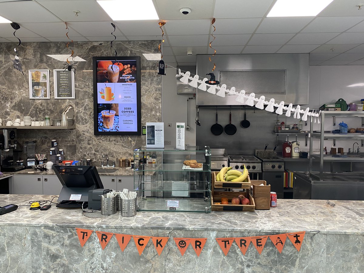 Things are getting spooky here at the Stansted business centre, come and get a treat from our cafe!👻🍬☕ #halloween #businesscentres #Stansted #Essex #office #meetingroom #café