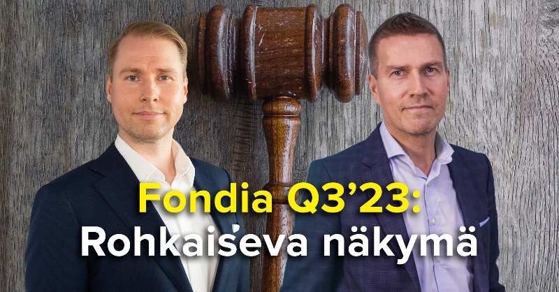 Inderes's tweet photo. #Fondia julkaisi hieman ennakoimaamme heikomman Q3-tuloksen. Yhtiö tarkisti ohjeistustaan ennakoidusti alaspäin aiemman haarukan sisällä, mutta ohjeistus indikoi tuloksellisesti erittäin vahvaa päätöstä vuodelle 2023. Toimitusjohtaja Harri Savolainen kommentoi haastattelussa.