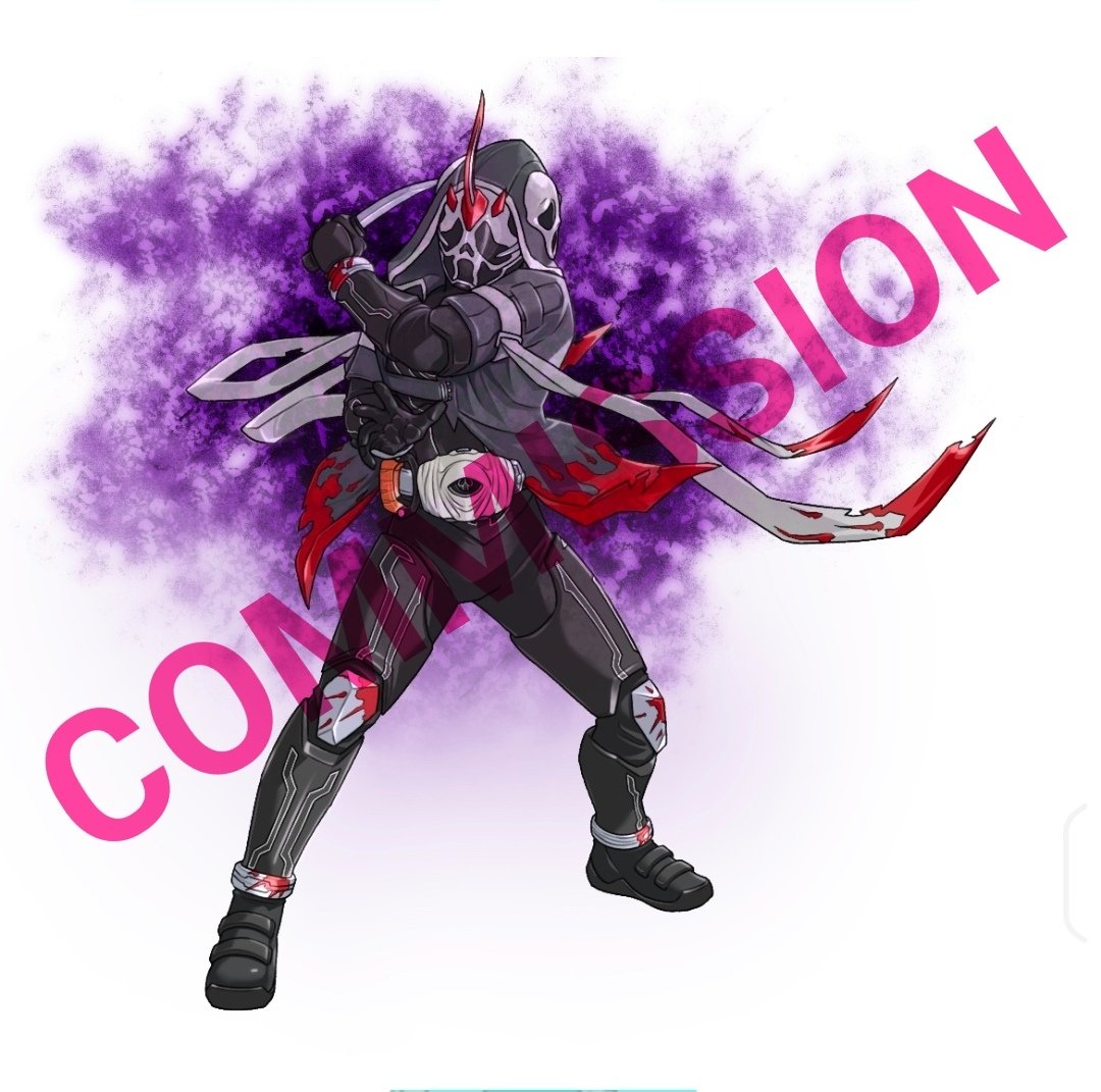 「Kamen Rider Scream  comms for 」|TO ZEのイラスト