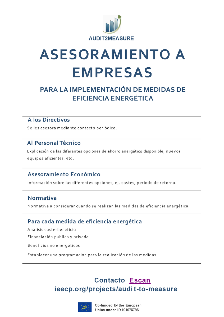 escan_energia's tweet photo. Tiene dificultades su empresa para realizar medidas de #eficiencia energética? Conozca el servicio de #asesoramiento gratuito #AUDIT2MEASURE:
✔ Alcance técnico, económico, normativo
✔ Enfoque basado en experiencias reales
https://t.co/0YTtvI6N7F
https://t.co/3ibI8stpPC https://t.co/TXtDfhoheV