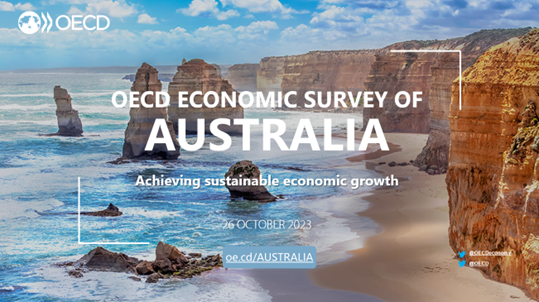 The latest @OECD Economic Survey of #Australia is out. Australia recovered from the COVID-19 pandemic faster than other major economies, but growth is now slowing amid tightening financial conditions More from our latest report ➡️ oe.cd/australia