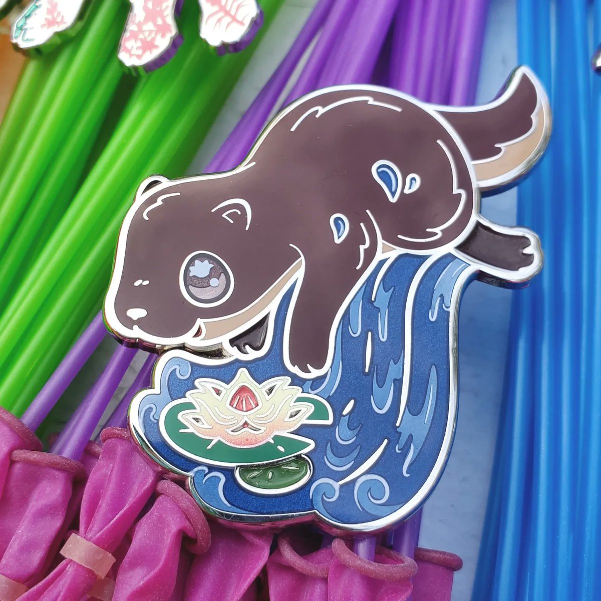 Wild_Advent's tweet photo. Final day to back Wild Advent Summer Solstice enamel pins! A total of 9 amazing designs, all unlocked. 

Octopus @studiobliz 
Tiger @saiyre_art 
Otter @cloverpuffart 
Turtle  @mamathzilla https://t.co/50VDjBuJFt