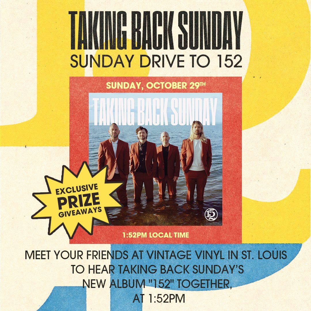 This Sunday!!! at 1:52!!!!!!! (get it?) We will be playing the new album in full, and giving away: wallet size lyric sheets, posters, cassettes, screen prints, and the grand prize of a Zoom with the band! Entry for grand prize is available in-store only.