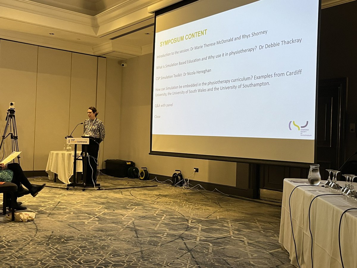 ReenaPatel2120's tweet image. The brilliant Marie-Therase chairing the final symposium of the day

Role of simulation in preparing our future #physio workforce 

#Physio23