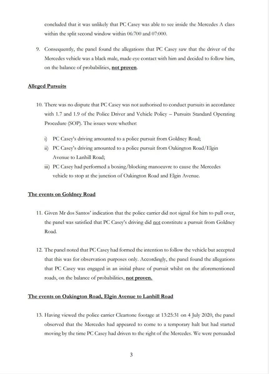 gmhales's tweet image. Summary findings from the dos Santos / Williams stop and search misconduct hearing (18 pages).

1/5