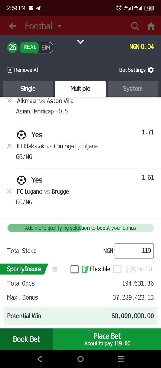 Julius_Chinwe's tweet photo. Na N119 go win 60m oh

B698892AC

26 games

@deenayaah @dizboicole @ManlikeDika @Kingkuti_ @blessednayo @malayTips @mhopelorlah @CleanThing_ @Morayoorr @Anambrapunter @Lady_AdaTips @Lyne48149120  @AridunnuFunmi @jaredadcrypto @LordVinci21 @subboat  @GDKtheName @smickeymg @MizBee30 @bond_Mcguire @BETC0DE @Samalentips @Chidexsmitt @R3xxdd @Betodds1 @Unrulymiles_ @AmStarkiz @jeffre__  @__officialmilla @DonBiley @classic_base @masterlove4mel @victoryosayi @arcangel1__