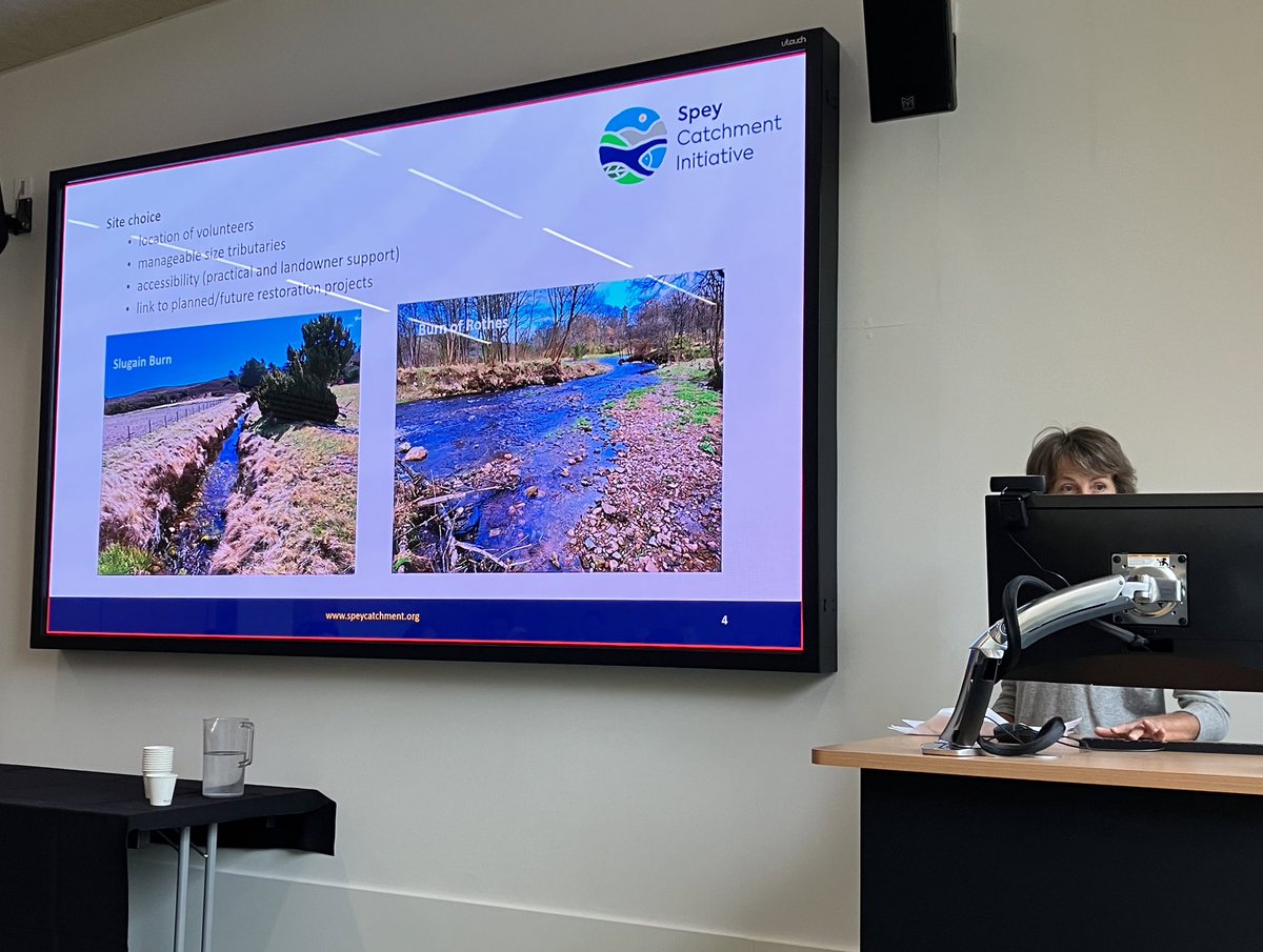 Penny Lawson from @SpeyCatchment on the Guardians of our Rivers project undertaken with @BuglifeScotland in the at @Scottish_FwGrp - great to hear about citizen science invertebrate monitoring being undertaken in the Spey Catchment