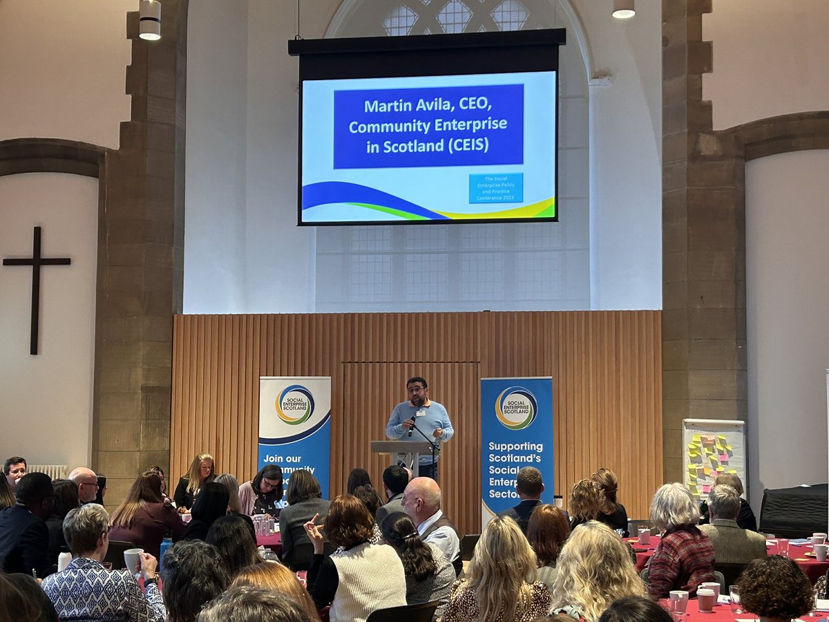 SocEntScot's tweet photo. Weβre hearing from @AvilaGlasgow who is providing an update on the net-zero sub group and the joint #GrowingClimateConfidence campaign and scorecard. #SocEntConf23 https://t.co/VBdKAYWJYj
