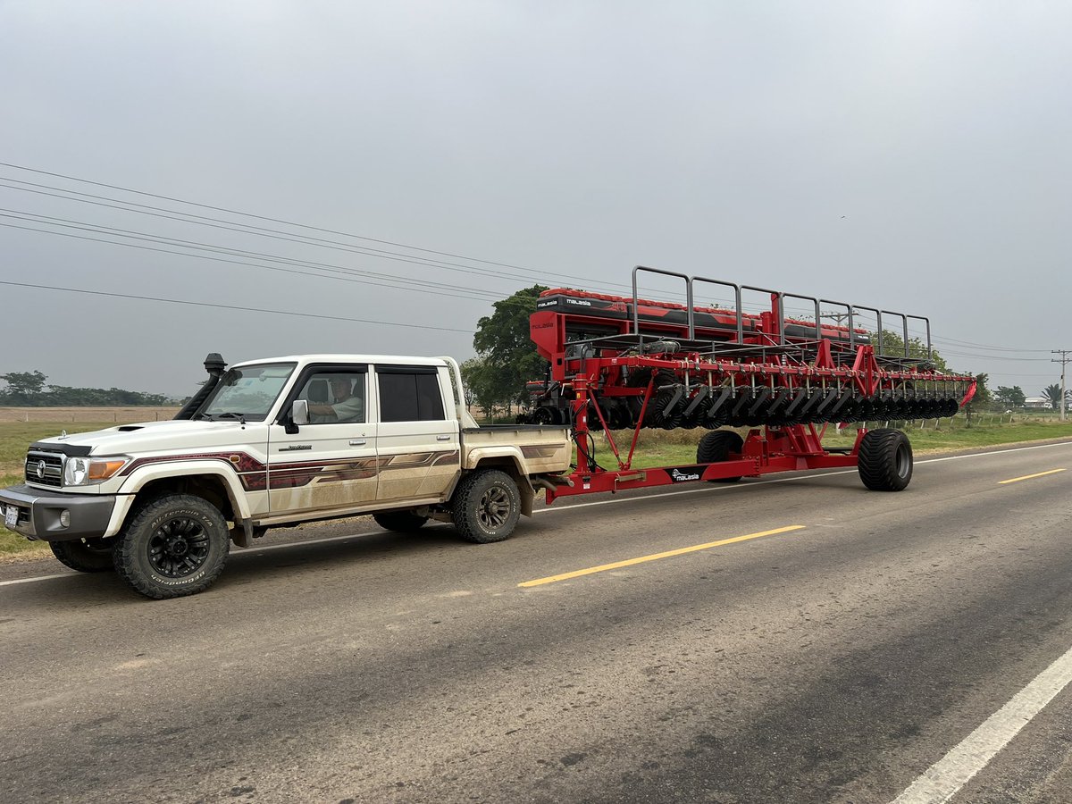 New planter coming home today! Just in time for planting season 🤩 #plant23 #Bolivia #agro #Toyota