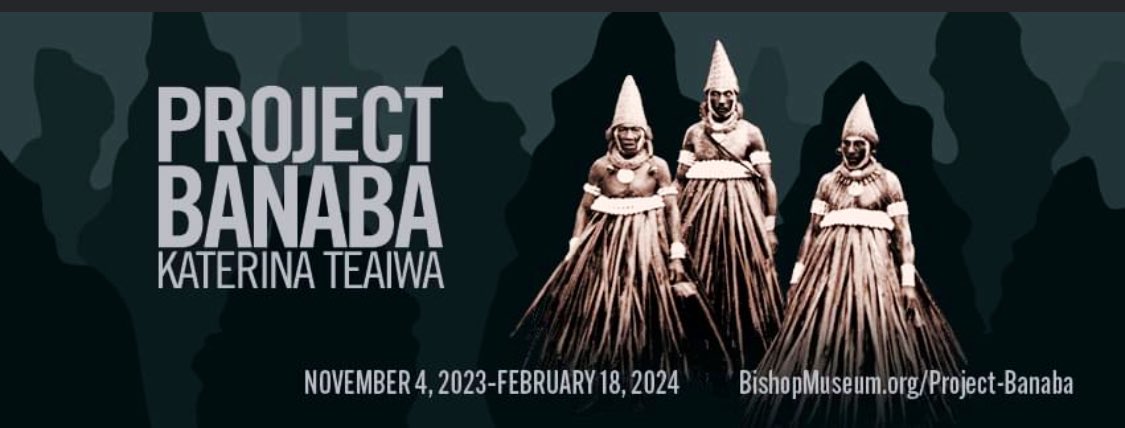 My research based multimedia exhibition on impacts of phosphate mining - Project Banaba - curated by Yuki Kihara, Joy Enomoto, Healoha Johnston &amp; an amazing team is opening at Bishop Museum Nov 4! 
<a href="/bishopmuseum/">Bishop Museum</a> @ANU_CHL <a href="/ANUasiapacific/">ANU College of Asia and the Pacific</a> <a href="/ANUmedia/">ANU Media</a> <a href="/CPISUH/">CPIS</a> 
bishopmuseum.org/calendar/celeb…