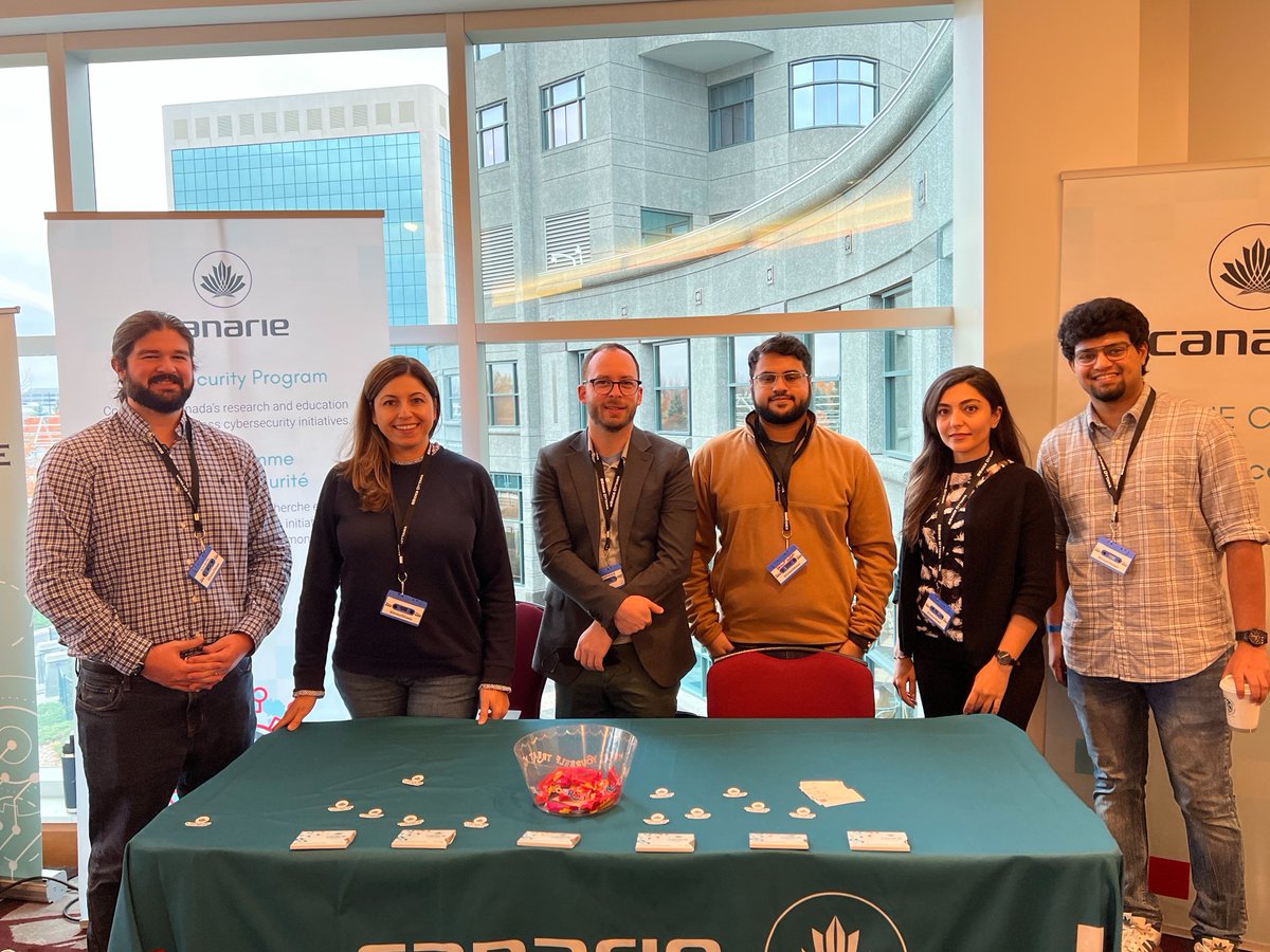 Our team is at @BsidesOttawa this week! Come say hi and learn about the work we're doing alongside our provincial and territorial partners to secure and support Canada's research and education community 👋