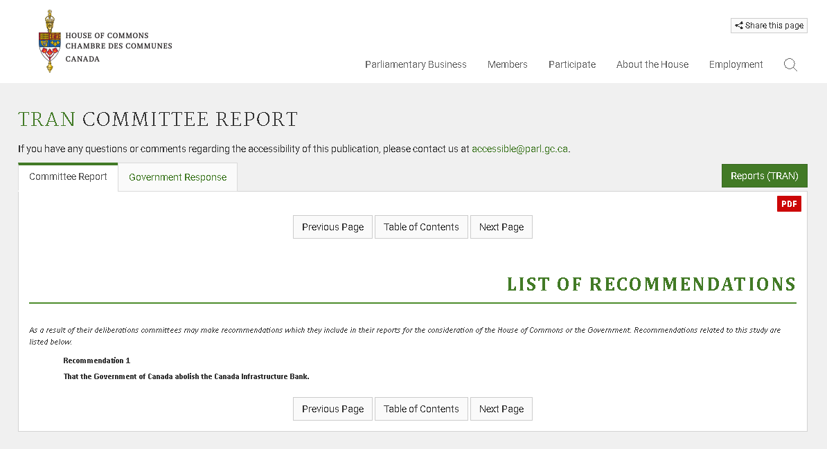 Trudeau created the Canada Infrastructure Bank with $35 billion tax dollars.

Completed projects = 0

It’s such a failure, the all-party Infrastructure Committee told the government to abolish it.

Conservatives voted to save your money.

Liberals voted to keep wasting it.