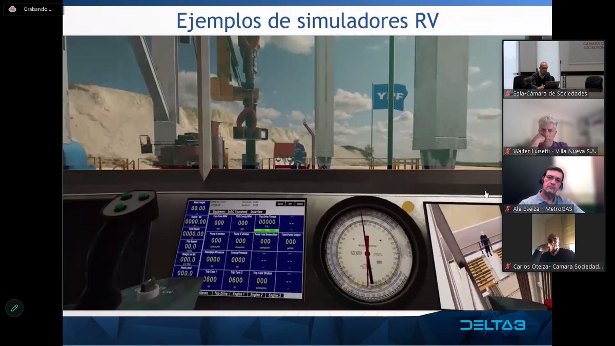 ⏩Exposición "Soluciones de Simulación con Realidad Virtual" en la reunión mensual del CC de Procesos y Tecnología.

Muchas gracias a los expositores invitados Esteban Okret y Martin Gonzalez de Delta 3!!

👉🏻 Para participar ingresar en: lnkd.in/d9pAxf6