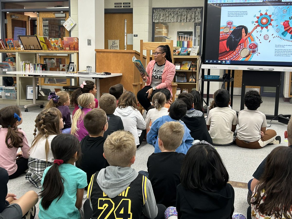A big thank you and welcome back to the nest to <a href="/DrJoinerLitCo/">Dr. Charmonique Joiner</a> for supporting #ReadfortheRecord2023 #foreverfalcon <a href="/jetchez/">Jenny Torres Sanchez</a> Second grade loved it!