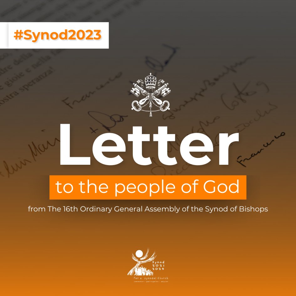SmlParish's tweet photo. Visit our homepage at https://t.co/4g4IBK2jXH to view the following: Letter of the XVI Ordinary General Assembly of the Synod of Bishops to the People of God #Synod2023 https://t.co/5zu86x4WoQ
