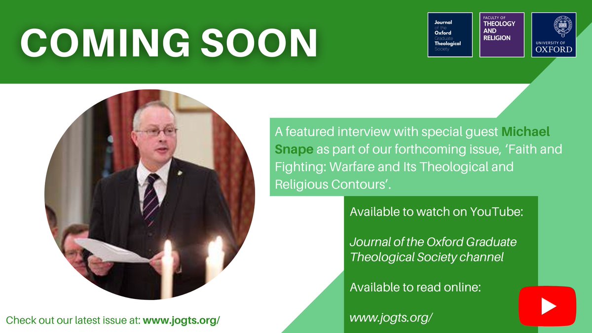 Journal of the Oxford Graduate Theological Society tweet media