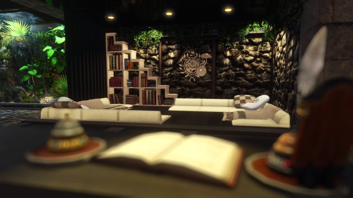 Sorry for the lack of updates recently, but this is the house that I have been commissioned and finally finished! 😊 

It emphasizes on modern indoor greenery with stone foundation, a Japandi vibe at night time. 🎋

[Plot size: L]
[Address: Alpha-Mist-W4P5]

#ffxivhousing

(1/3)