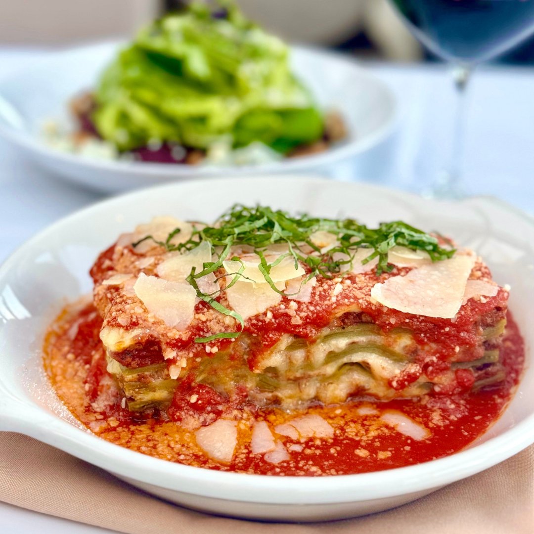 INTRODUCING OUR NEW MENU! Try our new Lasagna Verdi – a delightful harmony of flavors that'll warm your heart and satisfy your cravings.