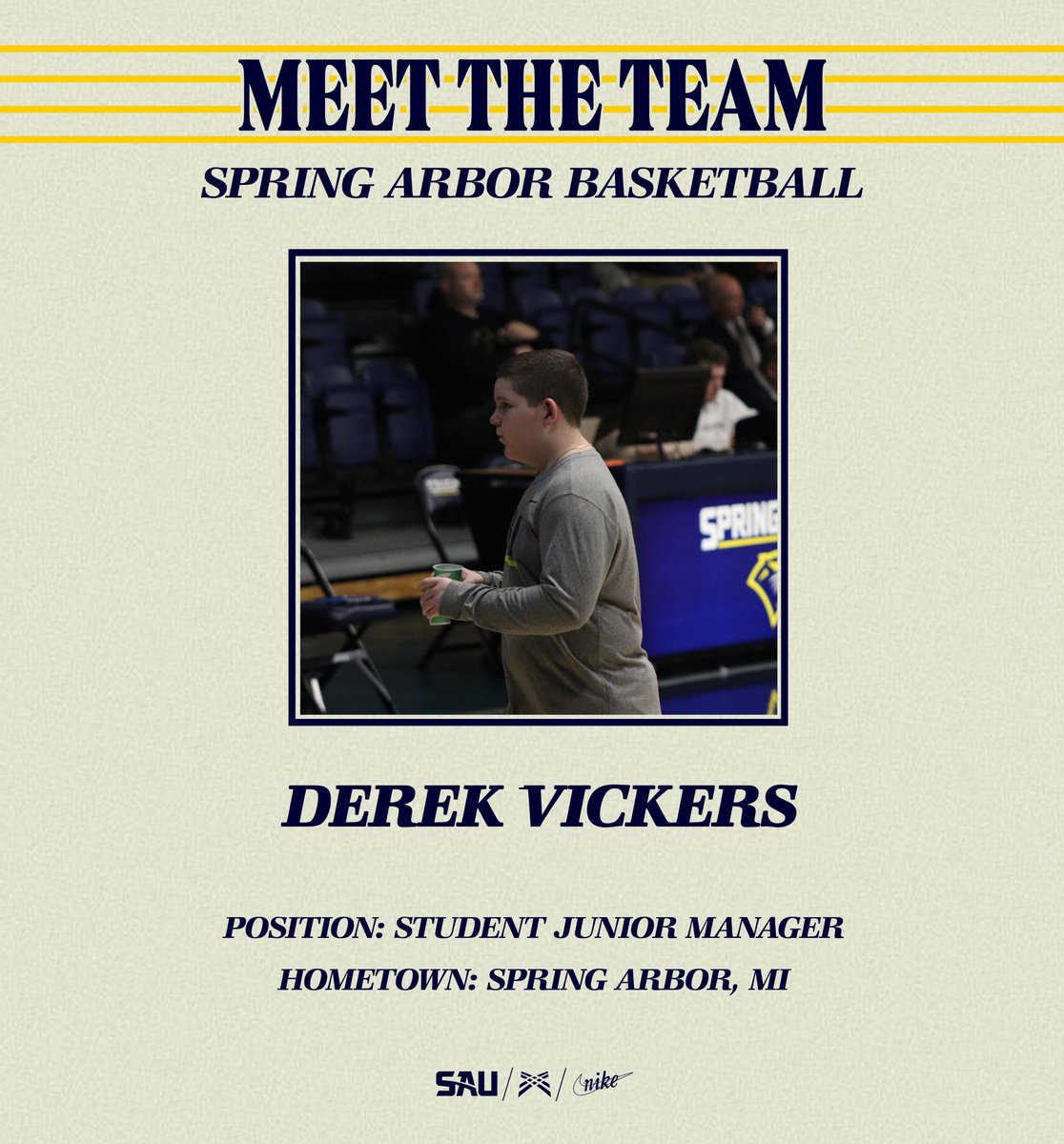 𝑴𝒆𝒆𝒕 𝒕𝒉𝒆 𝑻𝒆𝒂𝒎 - 𝐃𝐞𝐫𝐞𝐤 𝐕𝐢𝐜𝐤𝐞𝐫𝐬

Derek joins us as a Student Junior Manager. Vickers has been a part of the program for the past few seasons and looks to continue to provide for our team.

#Together