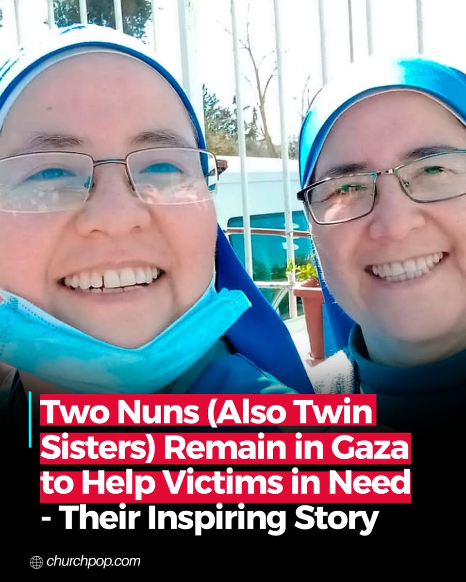Church_POP's tweet image. Two Nuns (Also Twin Sisters) Remain in Gaza to Help Victims in Need - Their Inspiring Story

The ambassador of Peru in Egypt, José Guillermo Betancourt, reported that the religious missionaries of the Family of the Incarnate Word, María del Pilar and María del Perpetuo Socorro…
