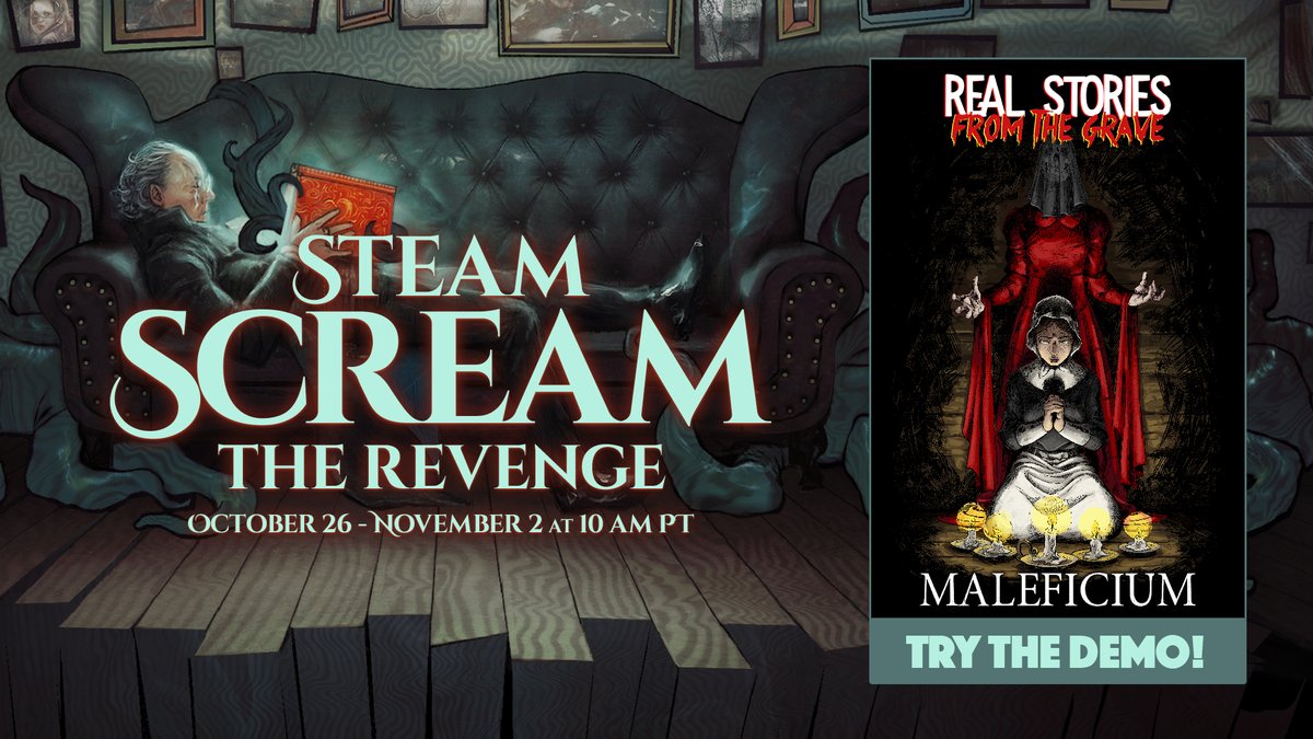 Maleficium is on Steam ScreamFest 
Check out the demo!
store.steampowered.com/app/613510/