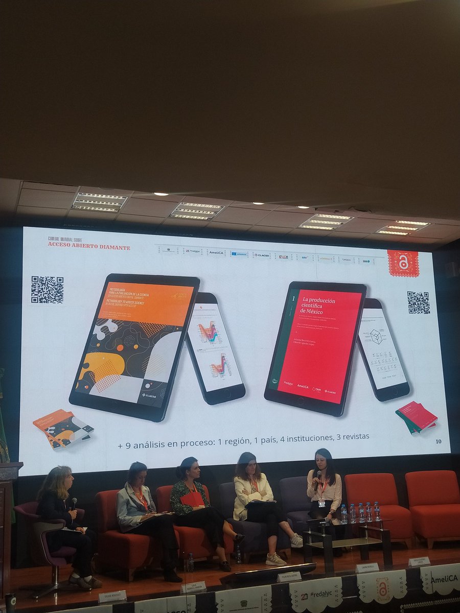 Shei <a href="/glshei/">Sheila GodínezLarios</a> en el panel "Evaluación de la investigación y reconocimiento del acceso abierto diamante" presentando la Metodología para la evaluación del acceso abierto libreria.clacso.org/publicacion.ph…
#CumbreGlobalDiamante #CartografíaDelConocimiento #bibliometria #OAWeek23