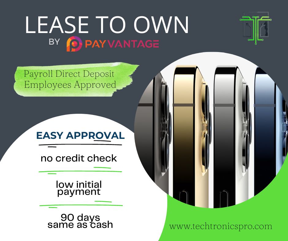 Ask about mobile leasing by PayVantage at Techtronics Pro in #connersville #Indiana