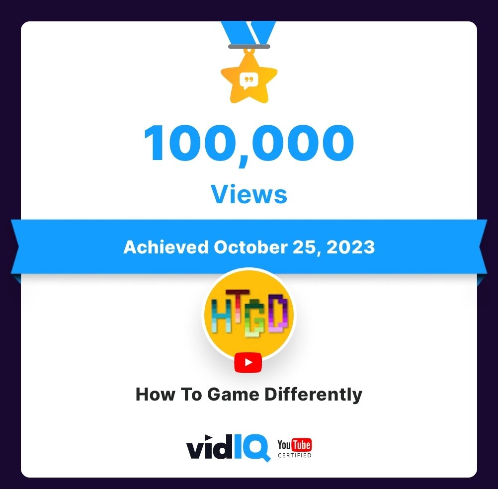 HTGDifferently's tweet image. So, I recently hit two milestones for the HTGD YouTube channel. Big thank you to all those who support my content 😁