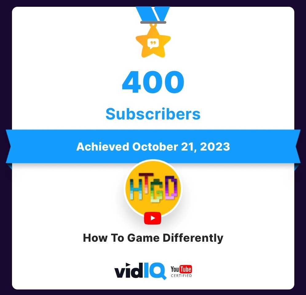 HTGDifferently's tweet image. So, I recently hit two milestones for the HTGD YouTube channel. Big thank you to all those who support my content 😁