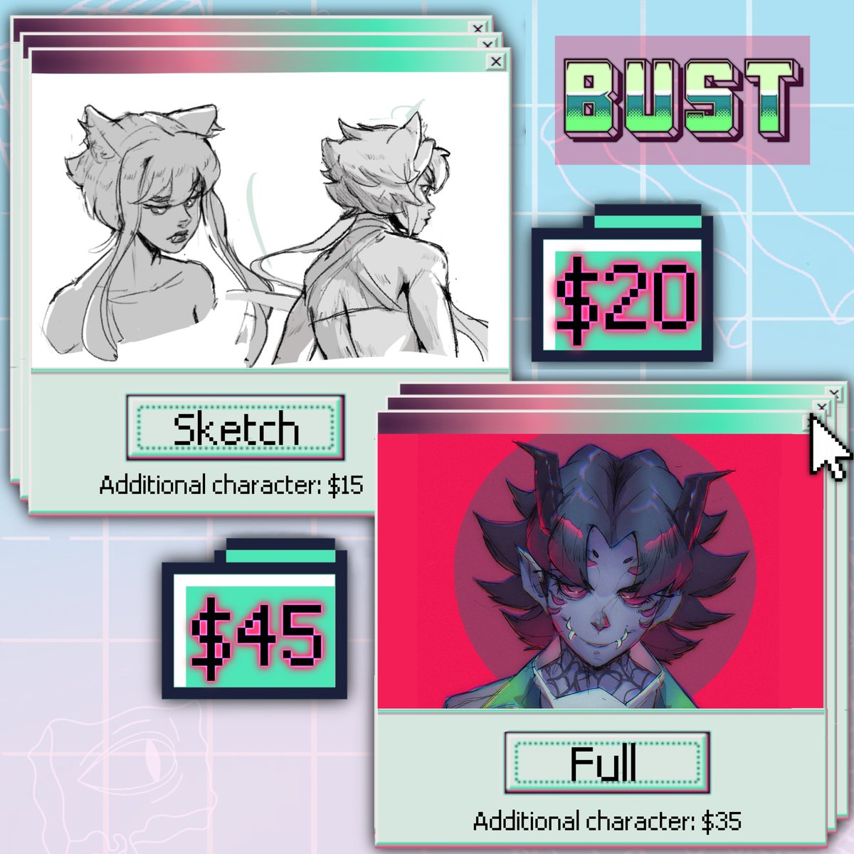 jaylaisdrawing's tweet photo. character commissions are back open!! #commisionsopen https://t.co/Ba6VXtLo8j
