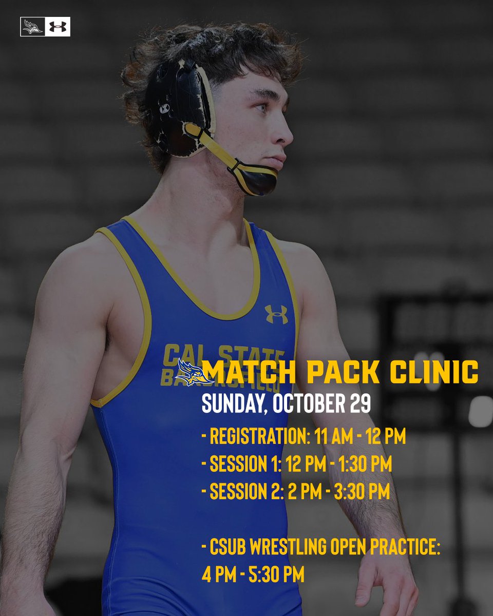 BAKERSFIELD MATCH PACK CLINIC IS BACK!

📍 Icardo Center
🗓️ October 29, 2023
🔗 gorunners.com/mpc

Registration: 11:00am to 12:00 pm
Session One: 12:00pm to 1:30 pm
Session Two: 2:00pm to 3:30pm
Open Practice: 4:00 to 5:30pm
Get registered now!⏳