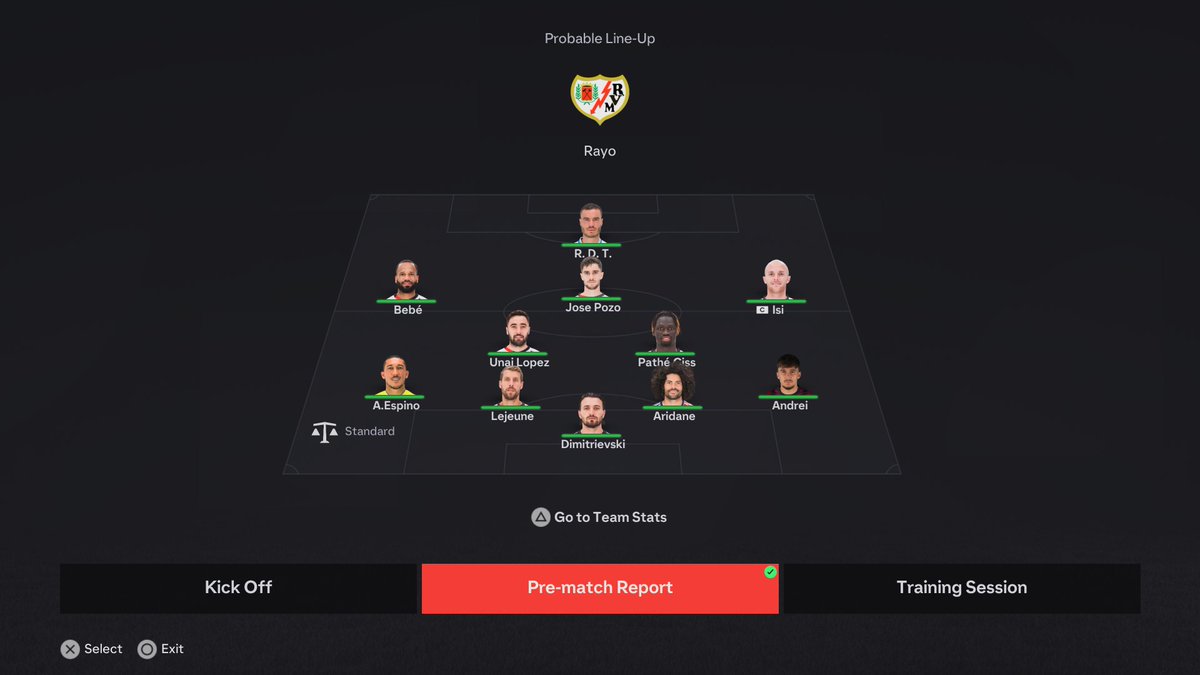 GenericEAFC's tweet photo. How about you add an option to flick the right analog stick to view Tactical Vision under the Pre-Match Report? It makes sense as you can already view the Probable Lineup on the main screen anyway? #EASPORTSFC24 #FC24 #ManagerCareer #CareerMode #FCCareerMode @EASFCDirect https://t.co/EycaqqWBJK