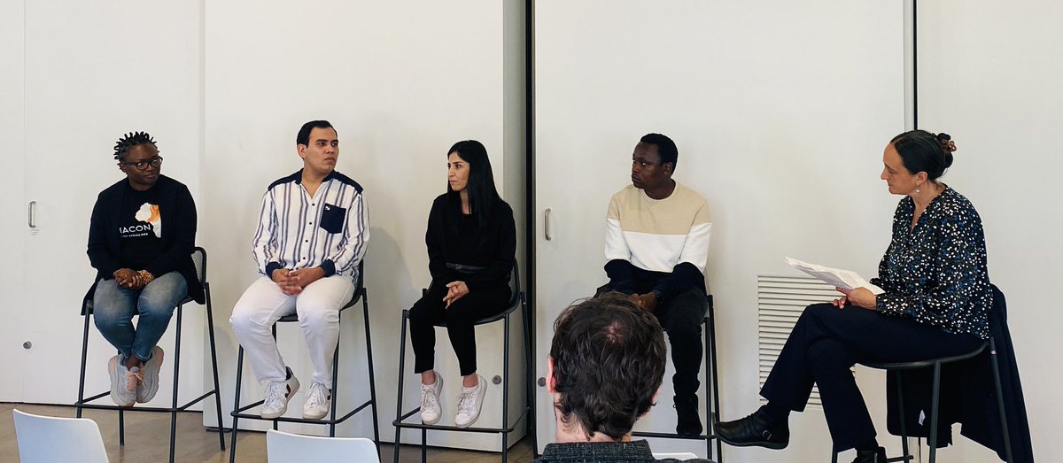 Lunch panel with this year’s <a href="/UCLAIoES/">UCLA Environment</a> #Pritzker Emerging Environmentalist Award nominees <a href="/HanaRaza/">Hana Raza</a>, Juan Carlos Monterrey Gomez, and <a href="/IroroTanshi/">Iroro Tanshi, PhD</a>. The winner will be announced tonight! ioes.ucla.edu/pritzker-geniu…