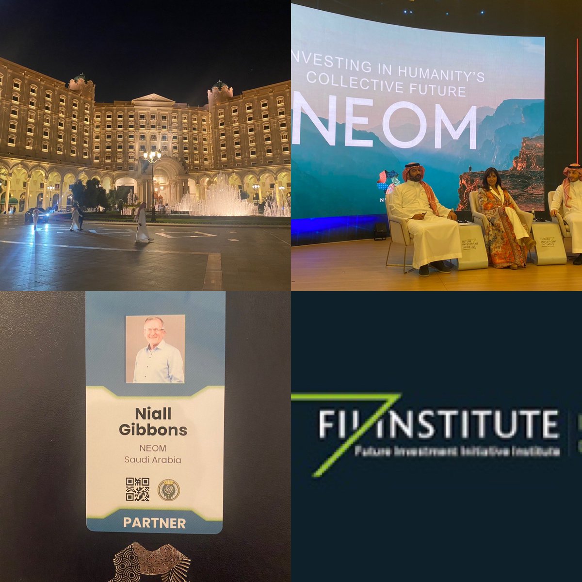 I was delighted to join my NEOM colleagues at the FII conference in Riyadh this week. Congratulations to the newly established NEOM Investment fund which is already announcing significant investments in smart and sustainable sectors.