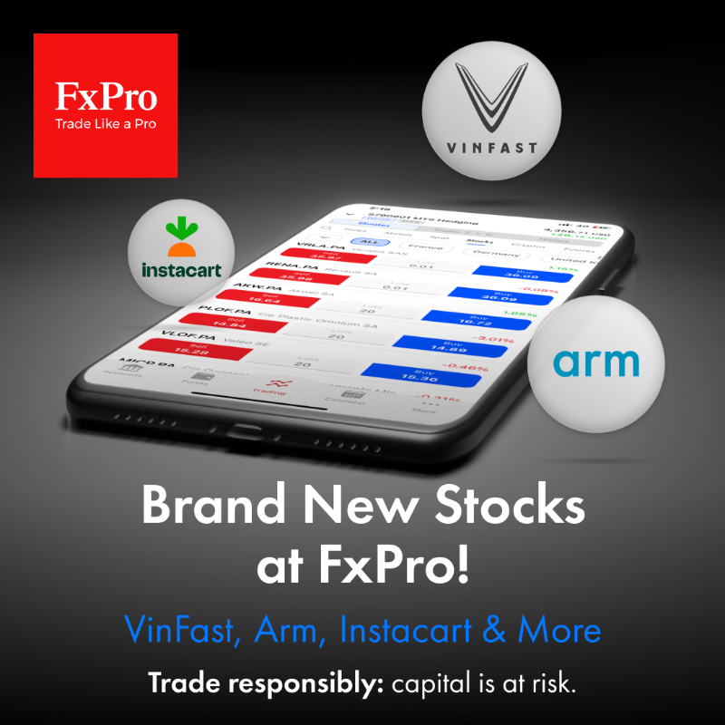 FxProGlobal's tweet photo. Catch the Financial Market Moves!
Brand New Stocks at FxPro!