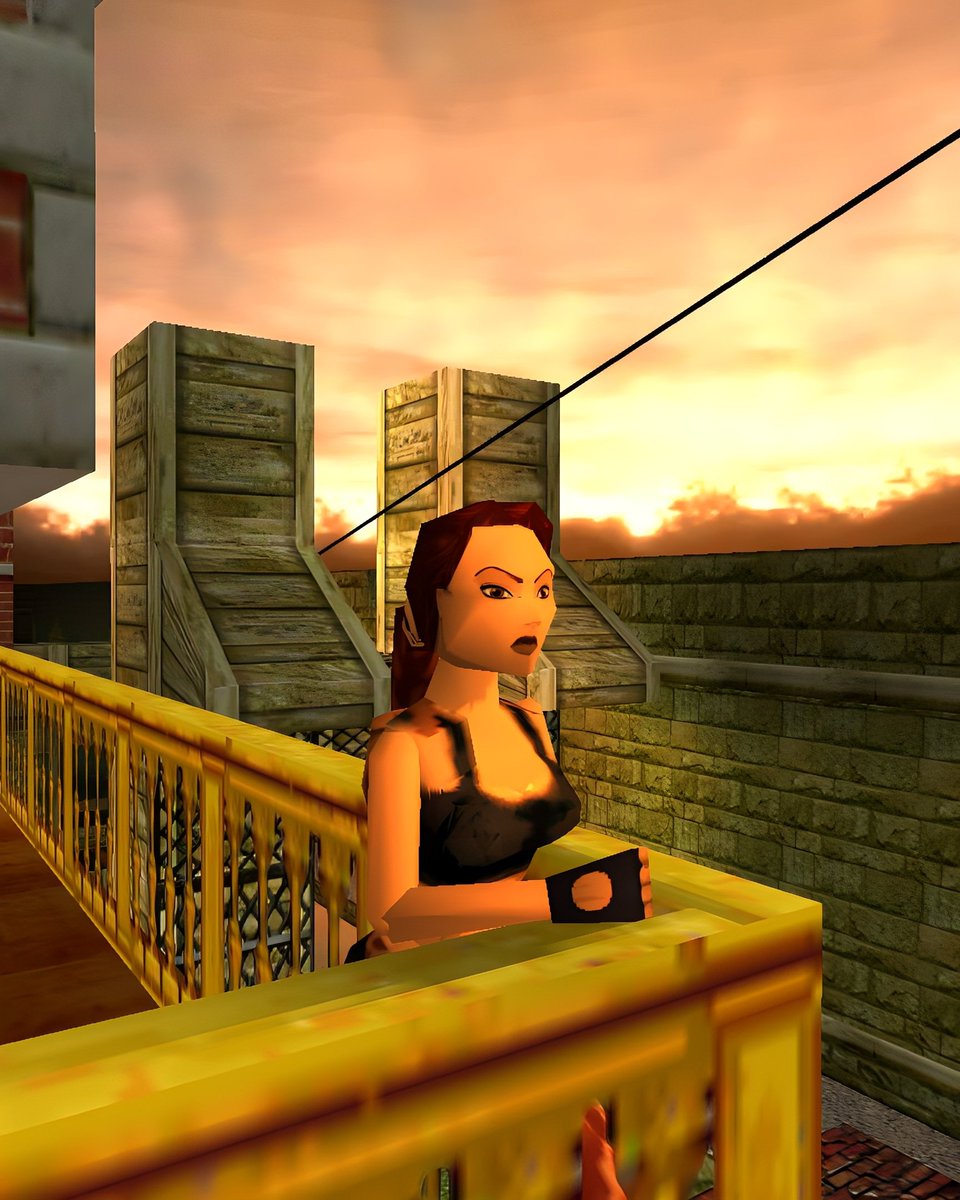 tombraider_it's tweet photo. The sky is on fire ๐ฅ
#tombraider #laracroft #croftmanor #tombraider3 https://t.co/UCdRm3YoCy