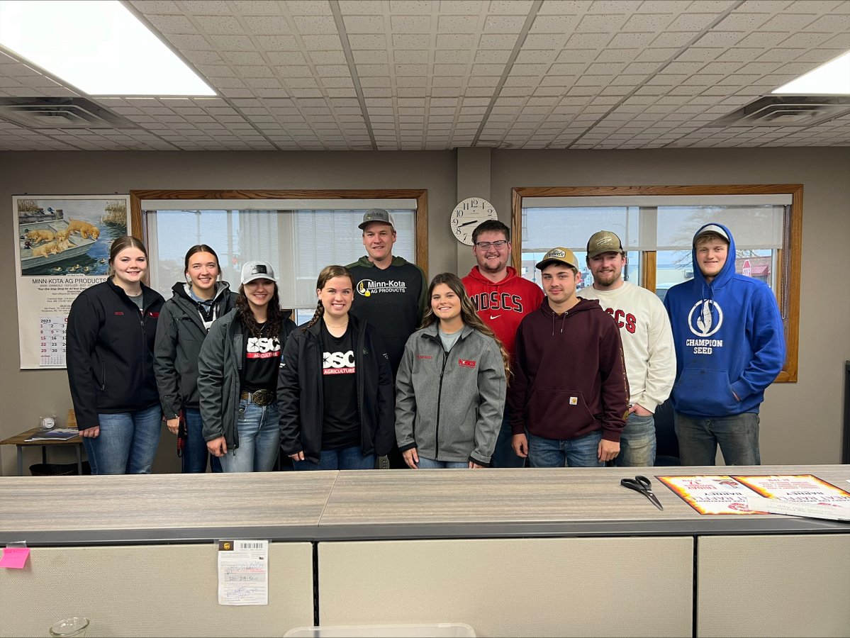 Thank you to the businesses that make the NDSCS Kosel Family Land Lab a success!

CHS Dakota Plains Ag &amp; the Mosaic Company - fertilizer &amp; application.

Farmers Union of the Southern Valley - seed, chemical, &amp; support.

MinnKota Ag Products - chemical, semi, &amp; grain marketing.