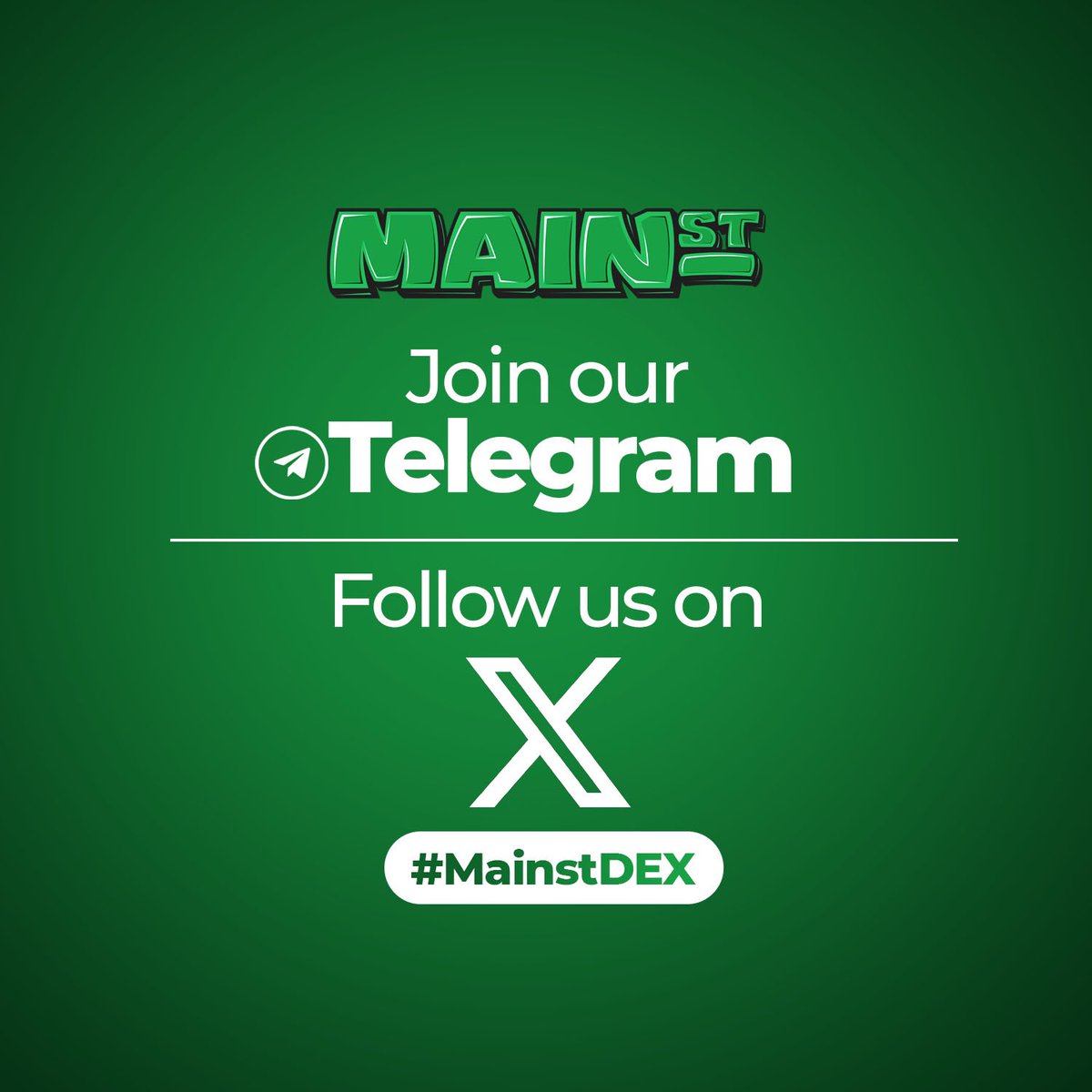 Our community is at the forefront of our building process. Join us on TG:
t.me/MainStreetOffi…

Follow us here😎
#bnb #Crypto #bsc #eth