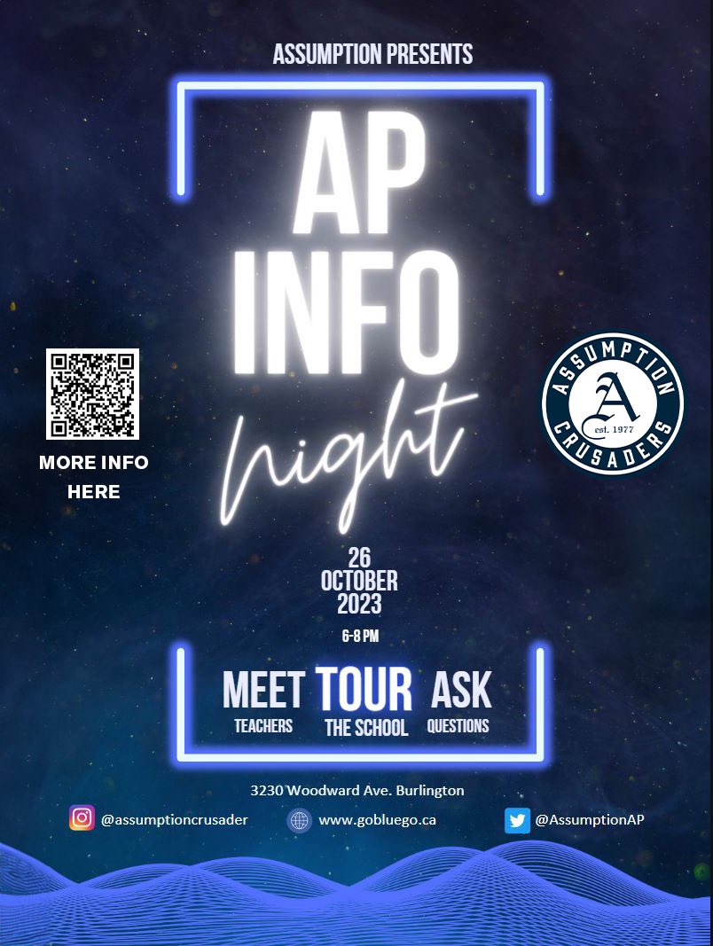 Erin Thomas (@erindmthomas) on Twitter photo Get Ready Future Crusaders!! AP info event tonight! <a href="/AssumptionHCDSB/">Assumption</a> <a href="/HRBurlington/">Holy Rosary</a> #AdvancePlacement Get Ready Future Crusaders!! AP info event tonight! <a href="/AssumptionHCDSB/">Assumption</a> <a href="/HRBurlington/">Holy Rosary</a> #AdvancePlacement