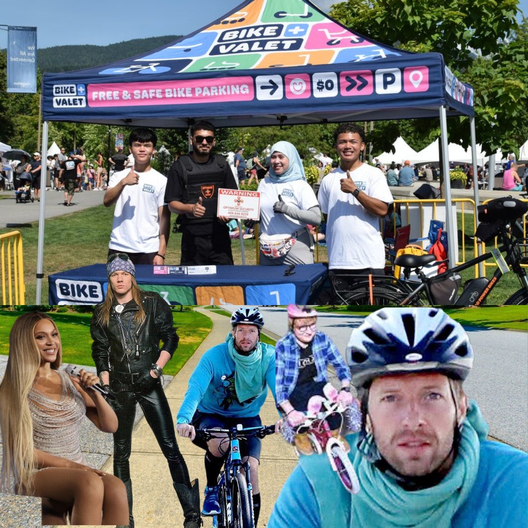 What do Ed Sheeran, Beyonce, Chris Martin, and Guns N’ Roses have in common (besides being musicians of course)?

All of these artists’ shows in Vancouver have been supported by The Bike Valet <a href="/bcplace/">BC Place</a>  ! 🎶🚲

Have you seen us at one of the shows? 👀