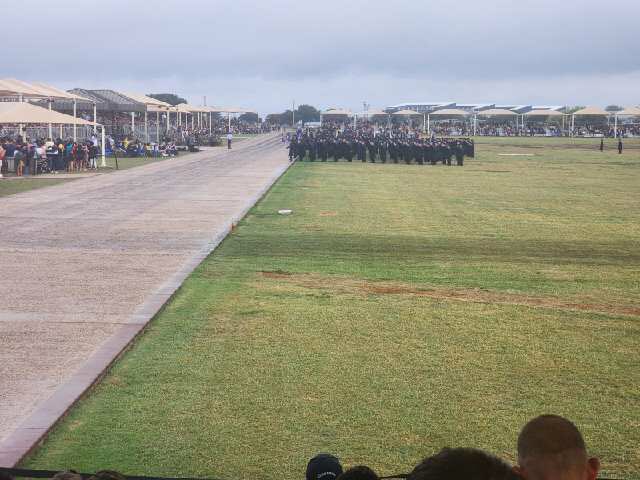 warrenafjrotc's tweet image. Warren AFJROTC Cadets and athletes visited Lackland AFB today - rain or shine they were determined to learn and have fun. BMT Graduation Parade, MWD Demo, Security Forces Museum and lunch at the dining facility “winning” #AFJROTC #TeamWarren @melg2005 @NISDWarren
