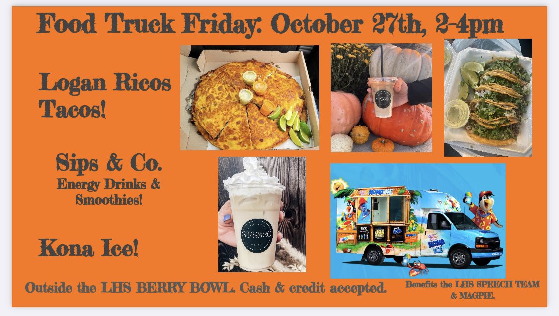 Join us for some fantastic food trucks Friday! @Berry_Principal