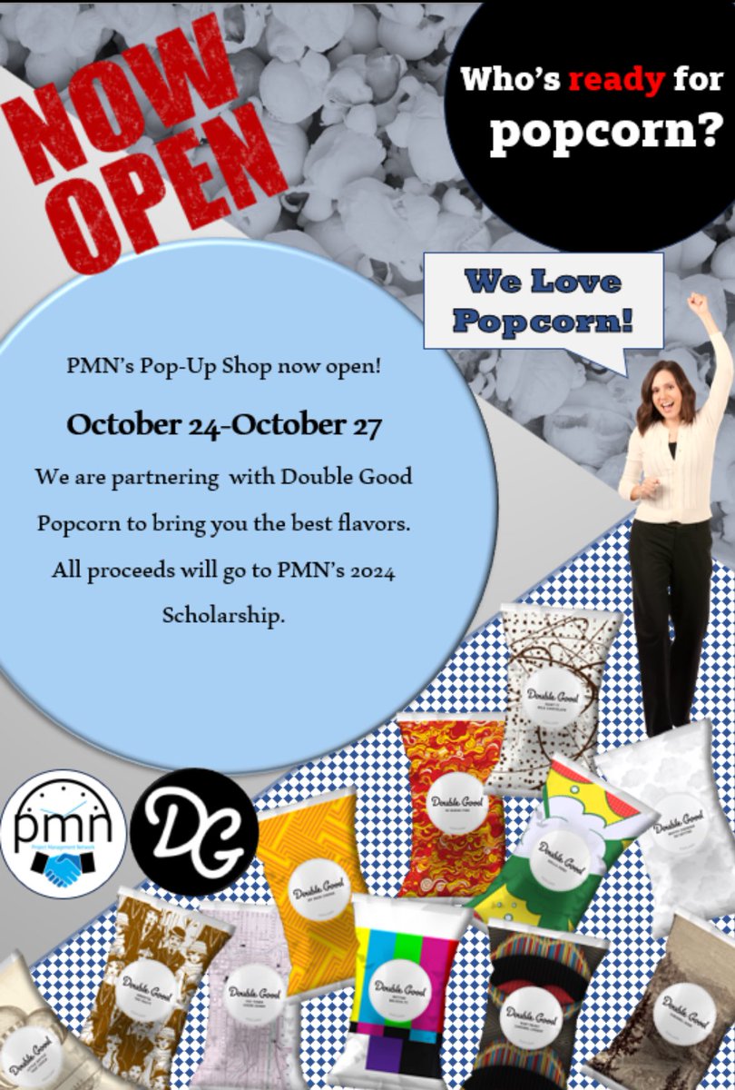 Our popcorn shop is now open! Don’t miss out. Order before it’s too late
popup.doublegood.com/s/3049ntvd