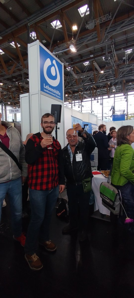 Einen schönen Tag erlebt auf dem #lebenshilfe Empfang auf der #Consozial  #SelbtvertretungNaKlar!