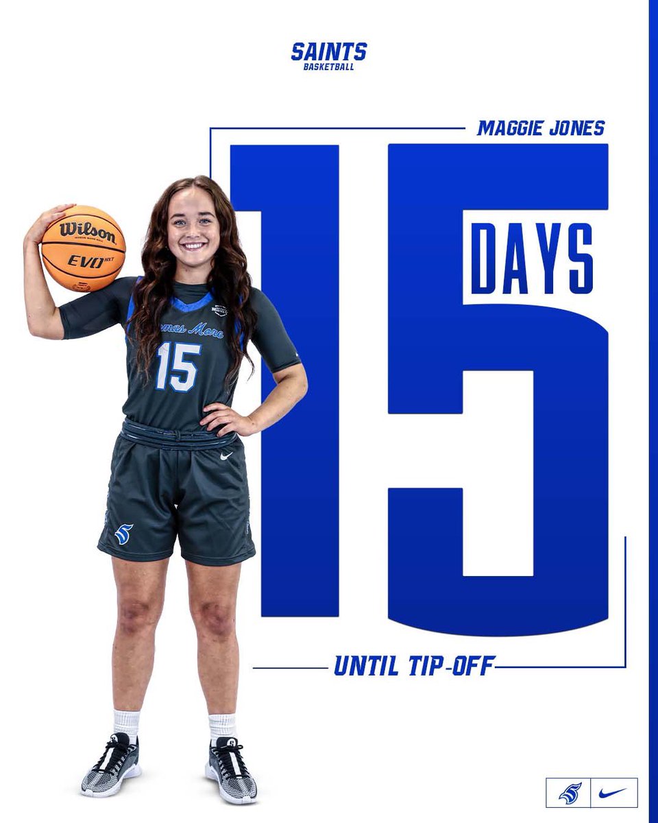 15 DAYS👀

<a href="/TMWBasketball/">Thomas More Women's Basketball</a> 

#LetsGoSaints