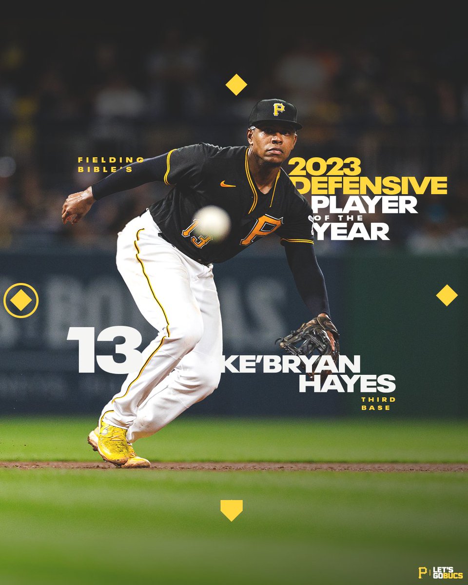 Racking up the hardware 🏆 Ke’Bryan Hayes has been named the Fielding Bible Defensive Player of the Year.