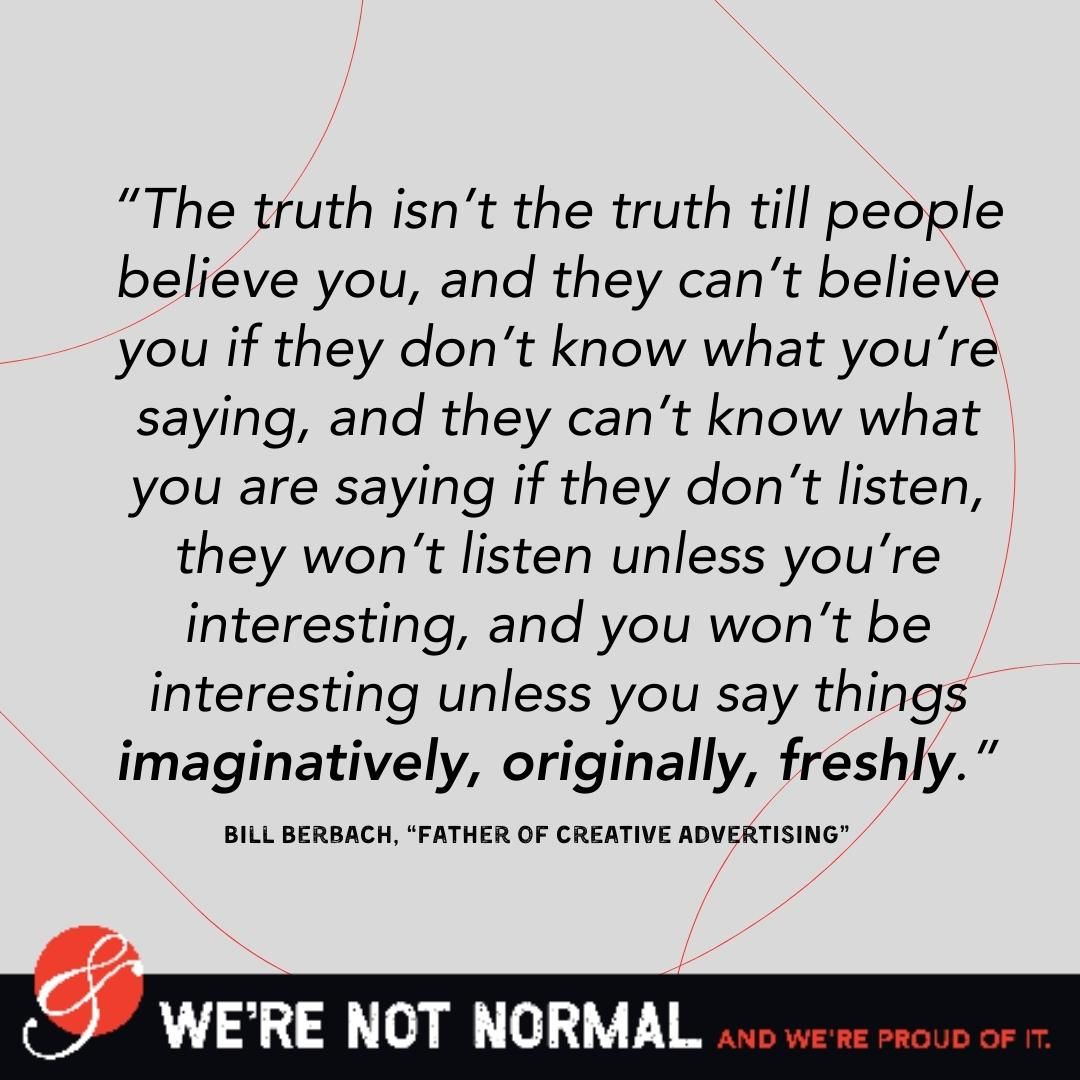 redampersand's tweet photo. A master of their craft knows looking back at the greats before you is essential to moving forward. Advertising your brand is our craft, we’ve been doing it for almost 40 years! Imaginatively, originally, freshly.  #WereNotNormal #creativebranding #advertisingagency https://t.co/nqo1BJMMMl